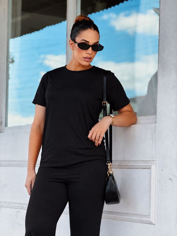 Conjunto Premium Preto sem bolso - REF. 013