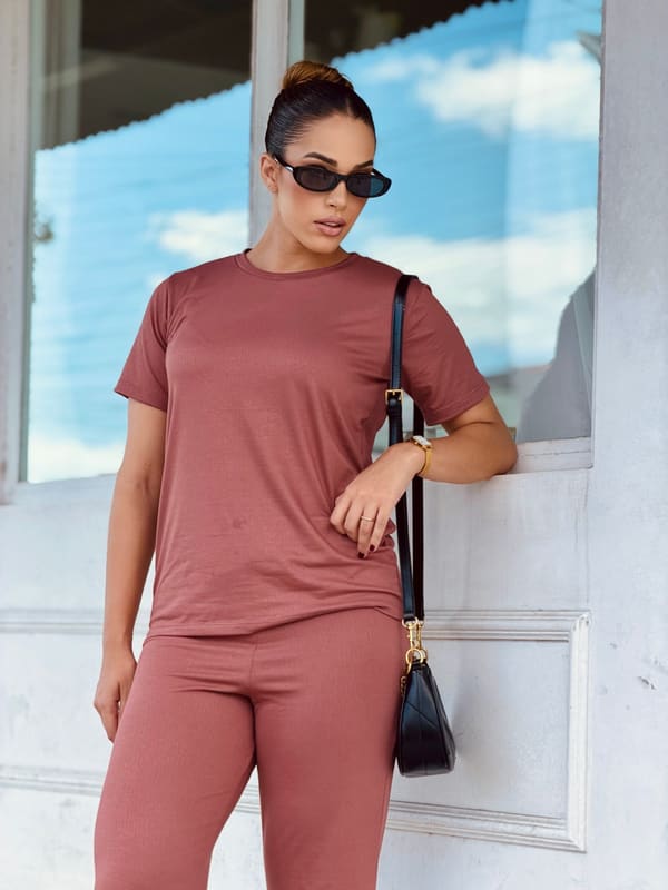 Conjunto Premium Rosê sem bolso - REF. 012