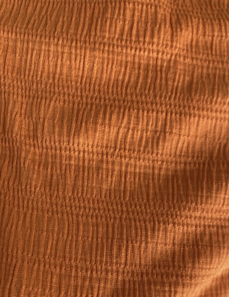 Conjunto texturizado Laranja com bolso - Ref. 051 — foto 4