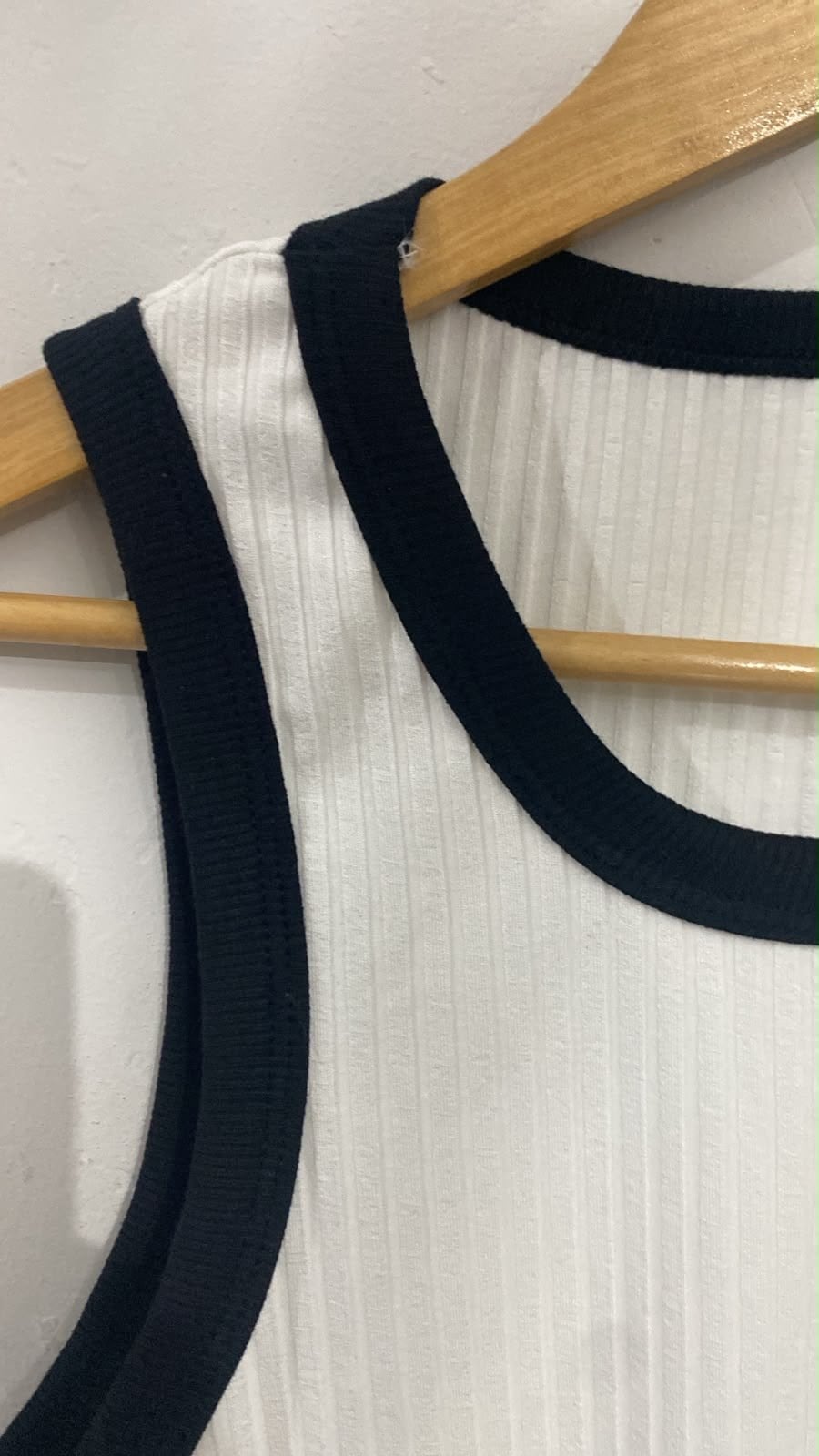 Regata nadador bicolor Offwhite com preto - REF. 040 — foto 3